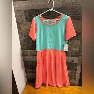 NWT LulaRoe | Amelia Colorblock Pocketed Dress